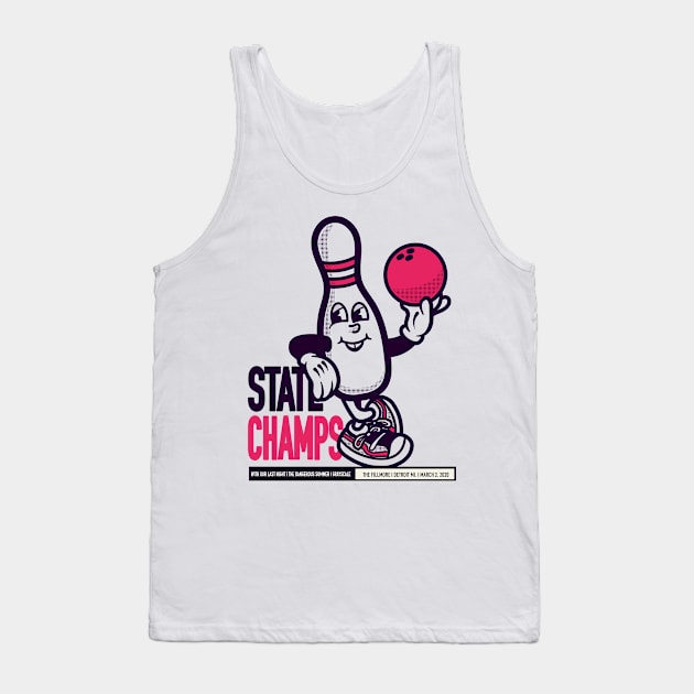 Bowling cartoon character Tank Top by agus firdaus